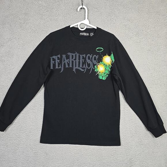 Other - Fearless Man's Termal Long Sleeve Waffle Shirt Size L Black